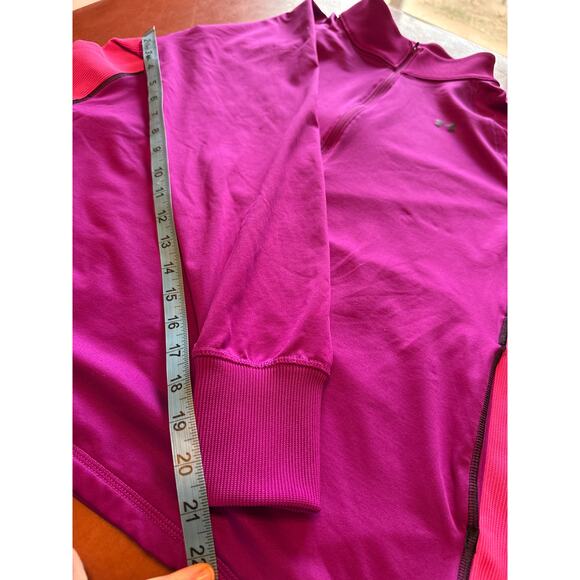 Under Armour UA Train CW 1/2 Zip Long Sleeve Top Women’s 1X Purple Pink - Picture 7 of 8